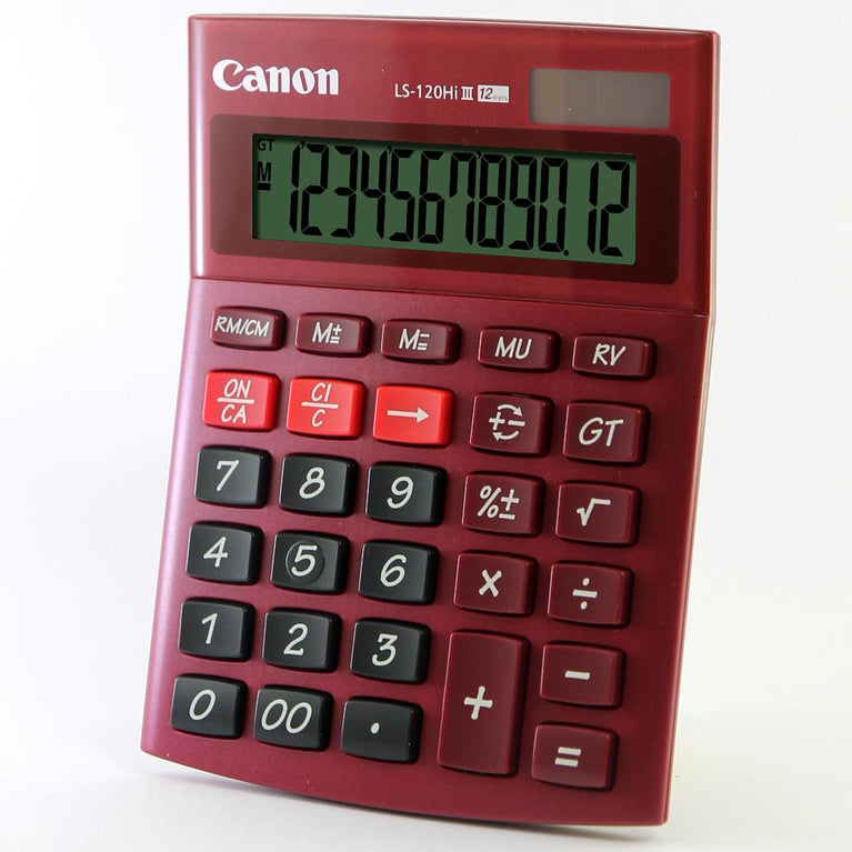 Canon LS-120Hi III Desktop Calculator (Red)