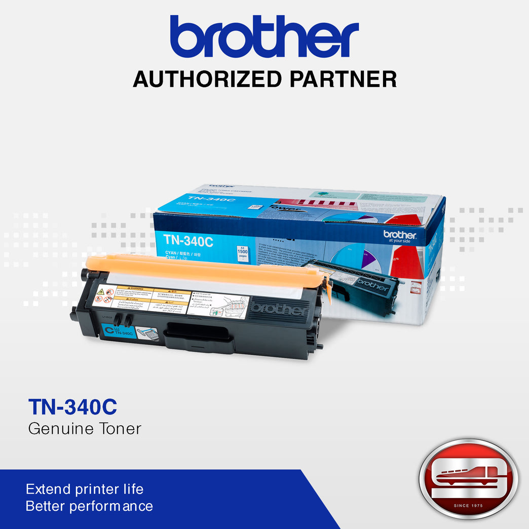 Brother TN-340C AP (Cyan) Printer Toner Cartridge ORIGINAL