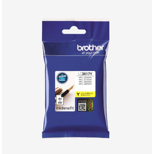 Brother Colour Inkjet Multi-Function LC3617Y (Yellow) ORIGINAL