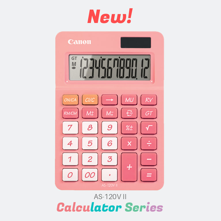 Canon AS-120V II Dual Power Desktop Calculator