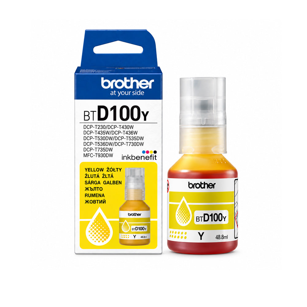 Brother BT-D100Y Ultra High Yield Yellow Ink Bottle