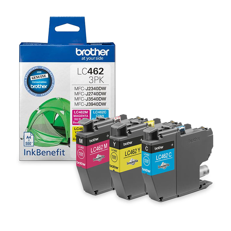 Brother LC-462 3PK CMY) Genuine Ink Cartridge