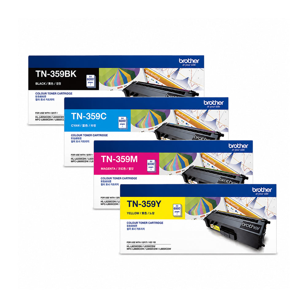 Brother TN 359 CMYK Genuine Toner Cartridge