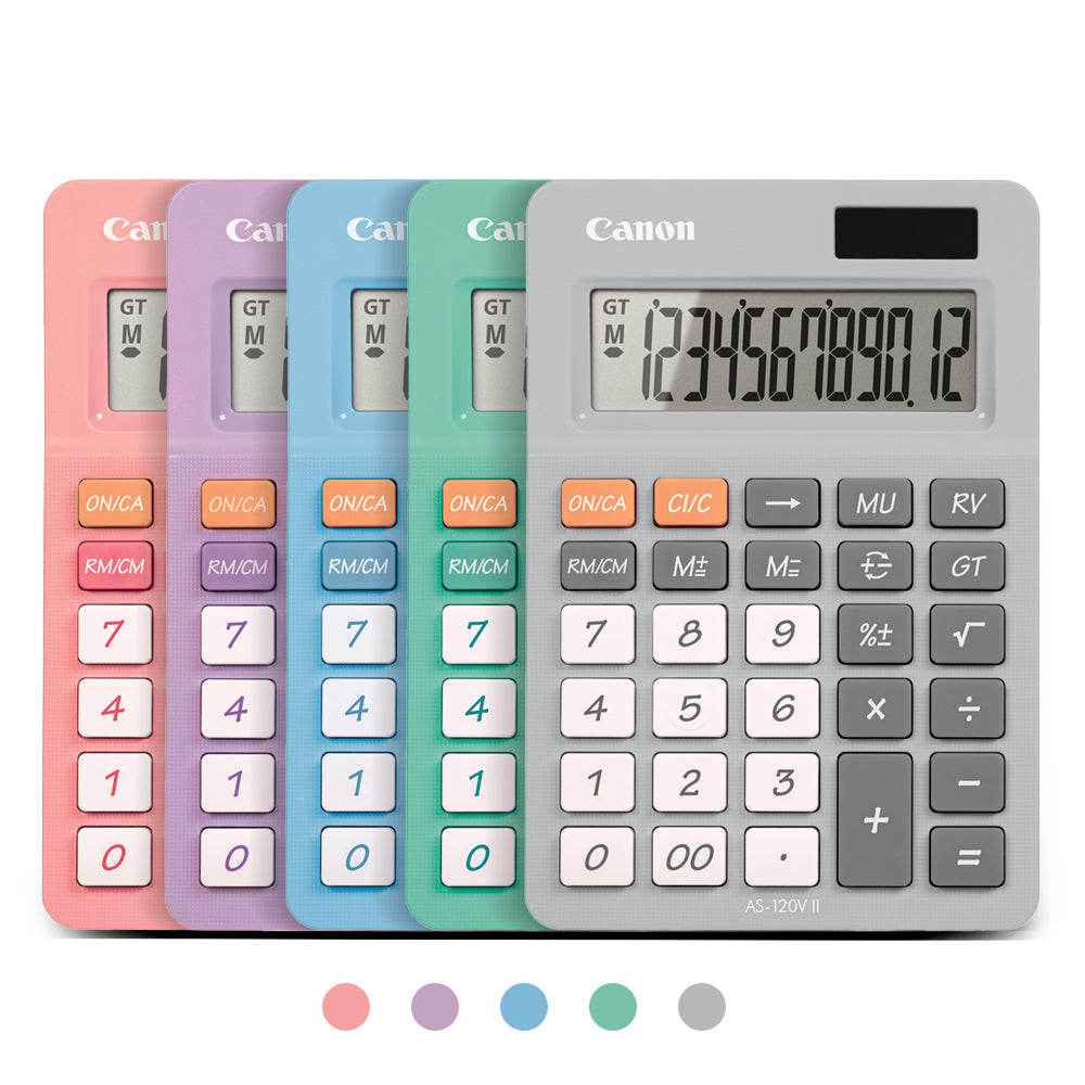 Canon AS-120V II Dual Power Desktop Calculator