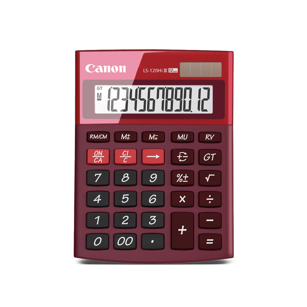 Canon LS-120Hi III Desktop Calculator (Red)