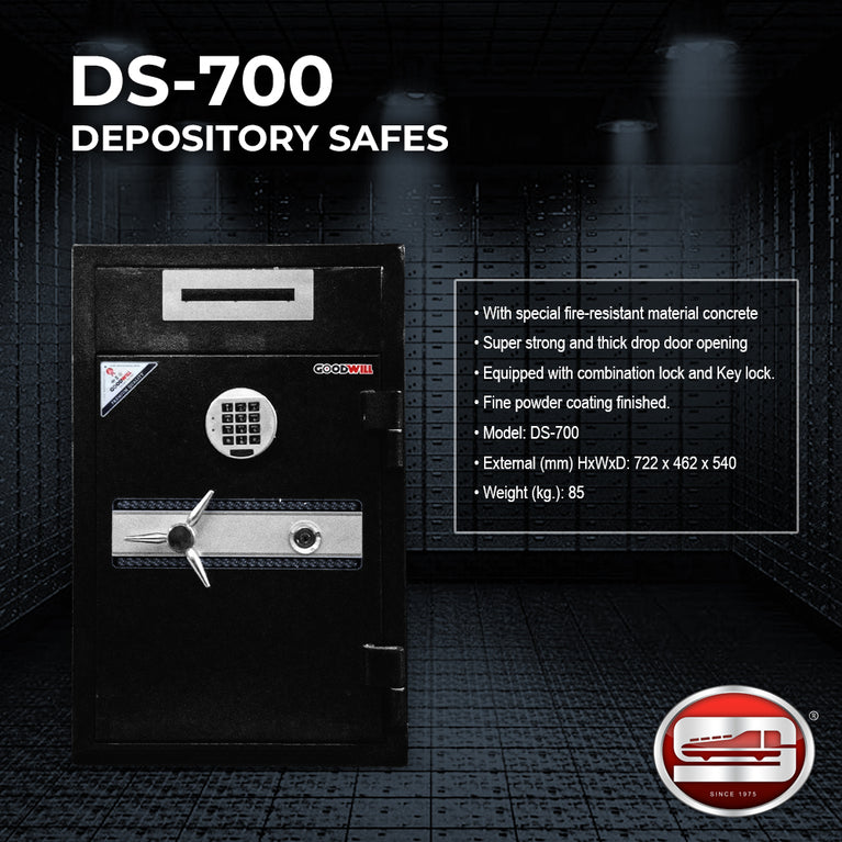 Goodwill DS-700 Electronic & Combination Depository Safes