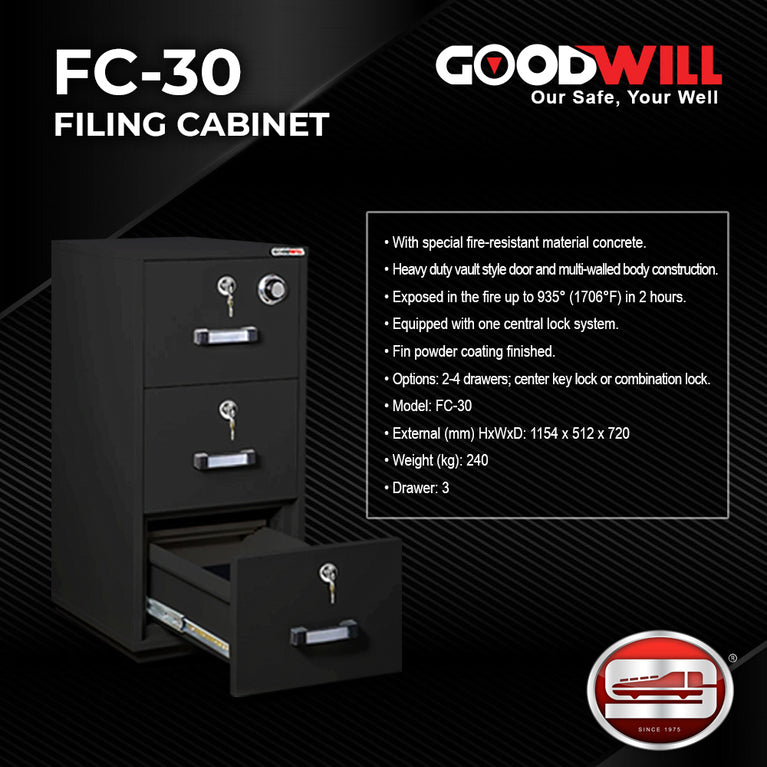 Goodwill FC-30 Electronic & Combination Filing Cabinet