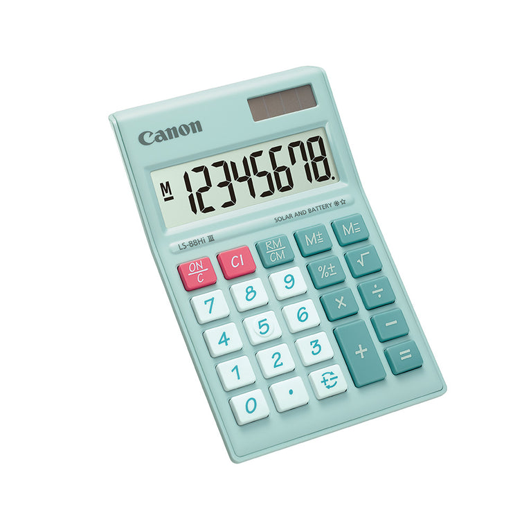 Canon LS-88Hi III Desktop Calculator (Pastel Green)