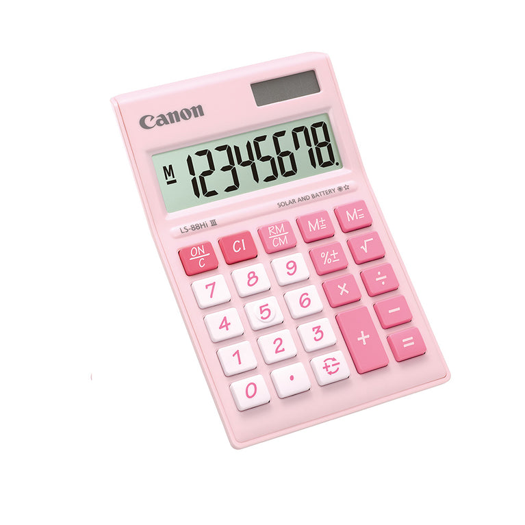 Canon LS-88Hi III Desktop Calculator 8 digits (Pastel Pink)