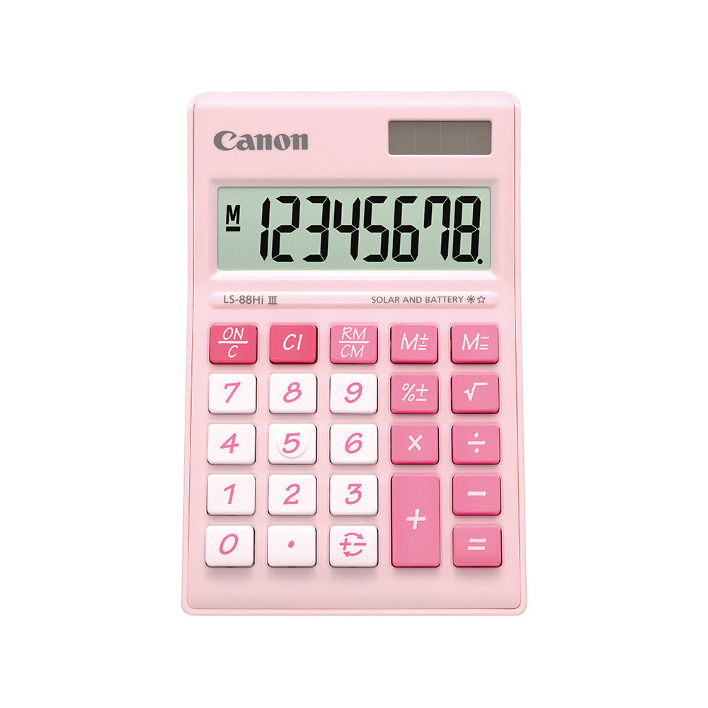 Canon LS-88Hi III Desktop Calculator 8 digits (Pastel Pink)