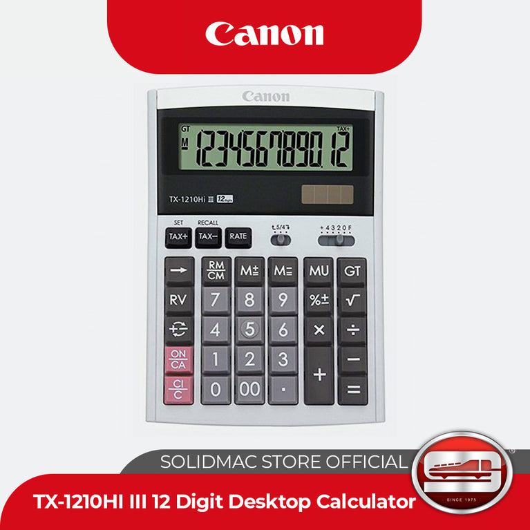 Canon TX-1210Hi III Desktop Calculator (White)