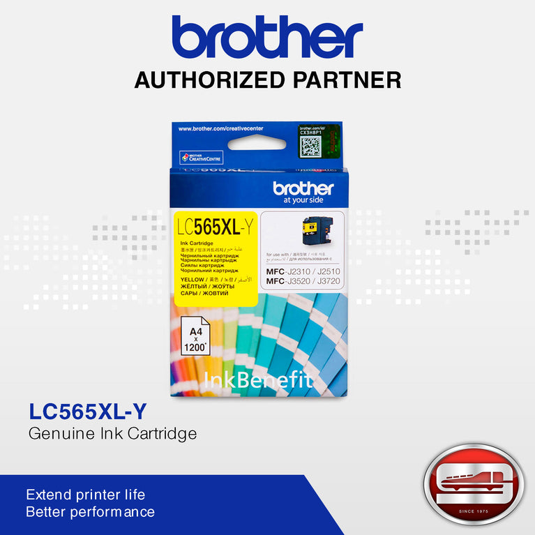 Brother Colour Inkjet Multi-Function LC-565XL Y (Yellow) ORIGINAL