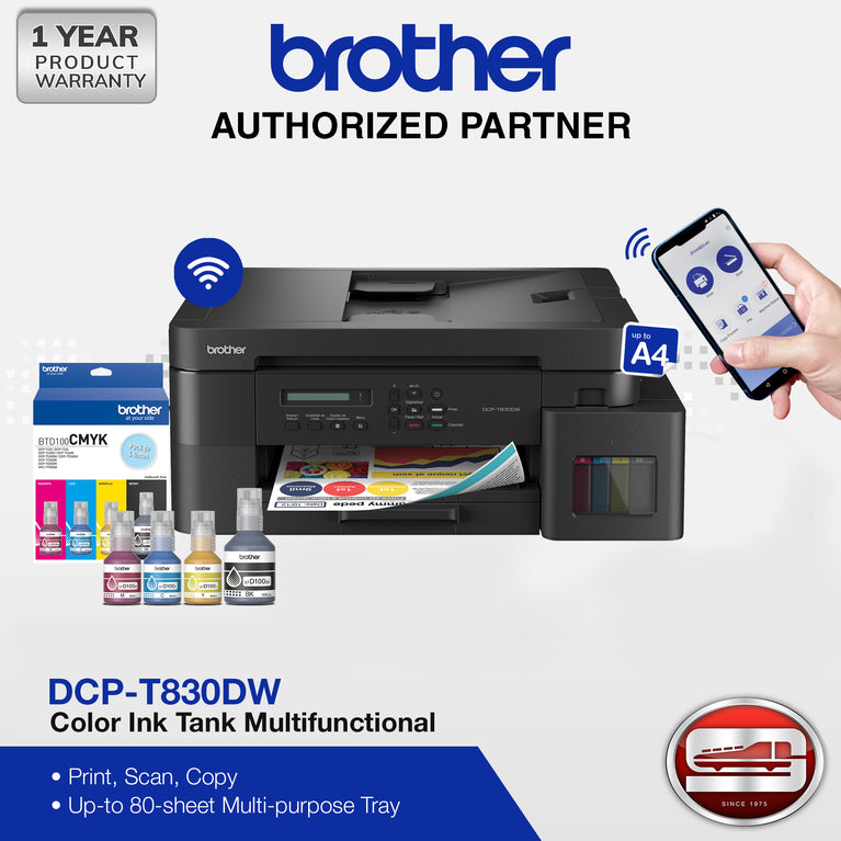 Brother DCP-T830DW Ink Tank Printer