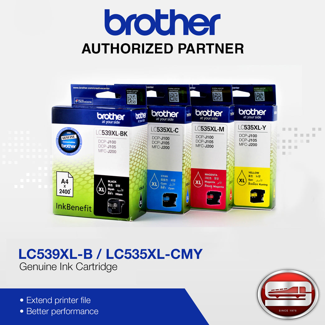 Brother Genuine Compatible Brother Ink Cartridge LC-539BK LC-535CMY Set