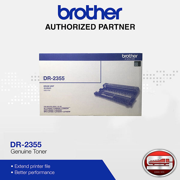 Brother DR-2355 Drum for HL-L2365DW, DCP-L2540DW, MFC-L2700D, MFC-L2700DW, MFC-L2740DW / 12,000 pages