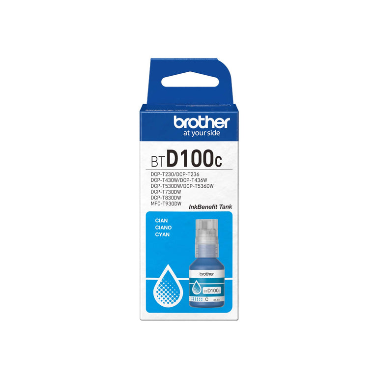 Brother BT-D100C Ultra High Yield Cyan Ink Bottle