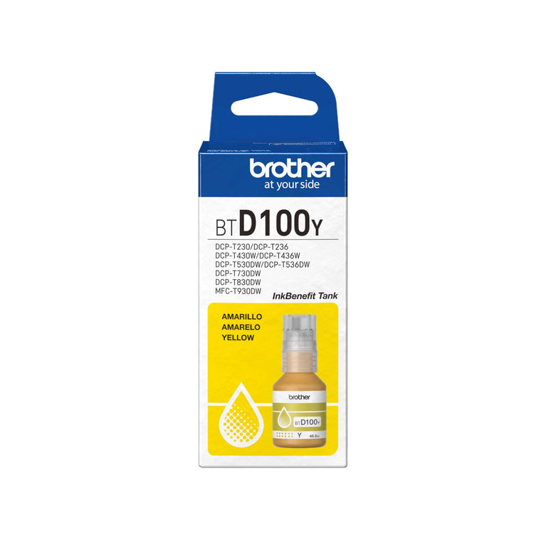 Brother BT-D100Y Ultra High Yield Yellow Ink Bottle