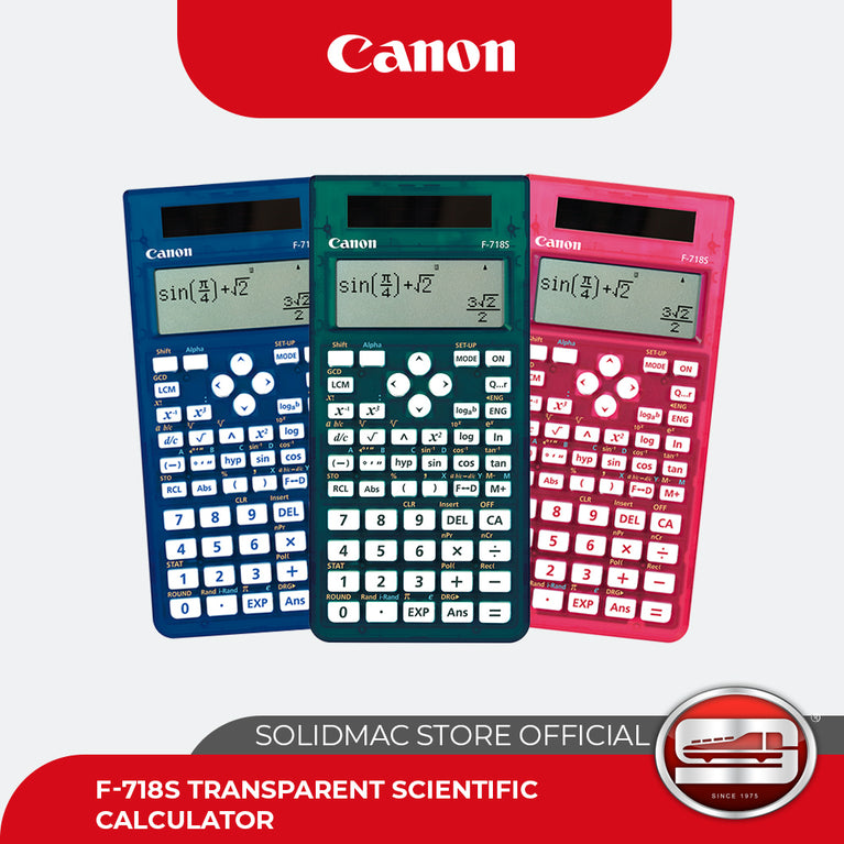 Canon F-718S Series Transparent Scientific Calculator