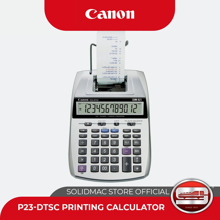 Canon P23-DTSC 12-digits Printing Calculator