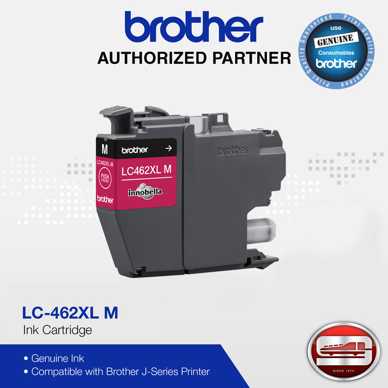 Brother LC-462XLM Magenta Genuine Ink Cartridge (1,500 page yield)