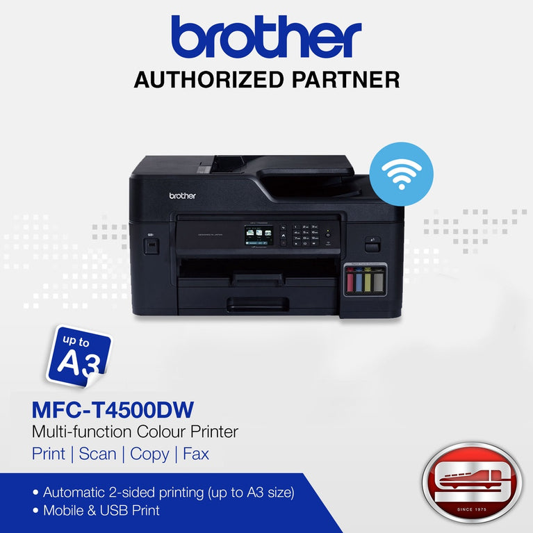 Brother MFC-T4500DW A3 Refill Ink Tank Printer