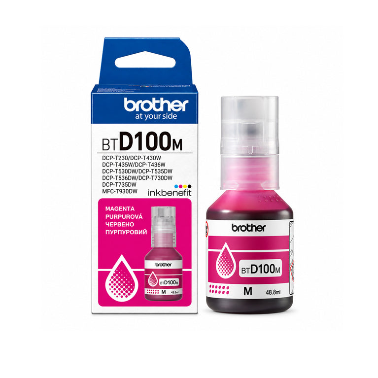 Brother BT-D100M Ultra High Yield Magenta Ink Bottle