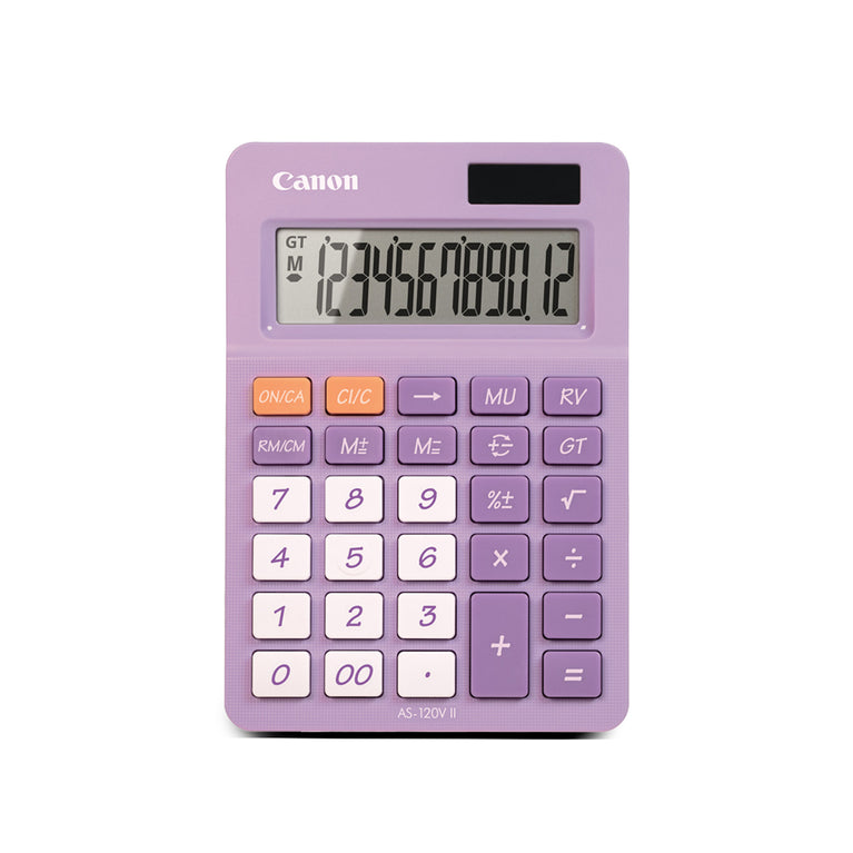 Canon AS-120V II Dual Power Desktop Calculator