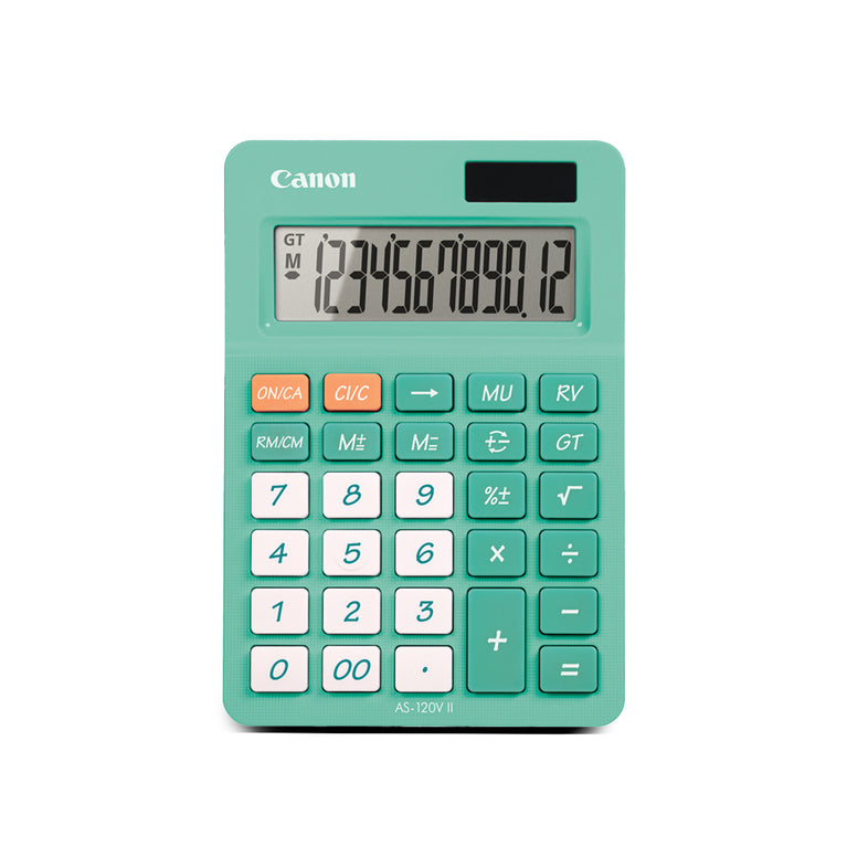 Canon AS-120V II Dual Power Desktop Calculator