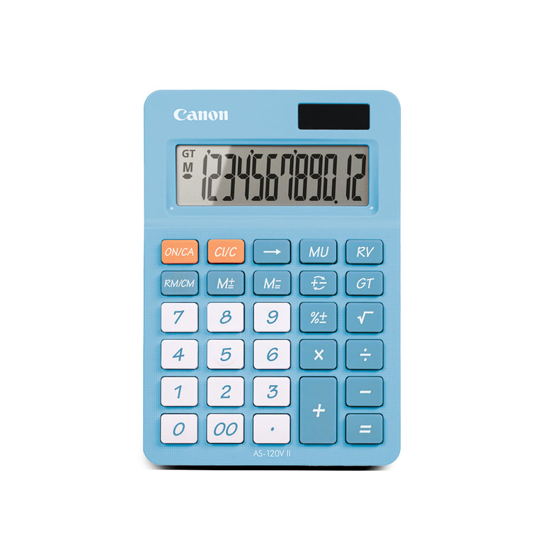 Canon AS-120V II Dual Power Desktop Calculator