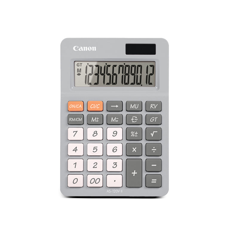 Canon AS-120V II Dual Power Desktop Calculator