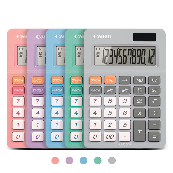 Canon AS-120V II Dual Power Desktop Calculator