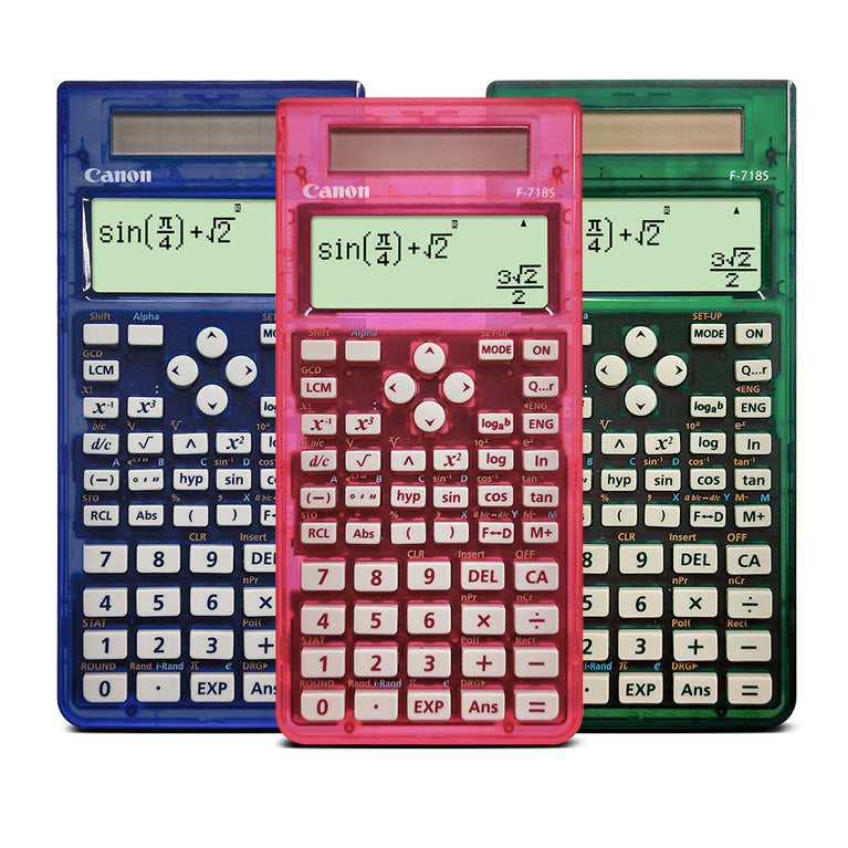 Canon F-718S Series Transparent Scientific Calculator