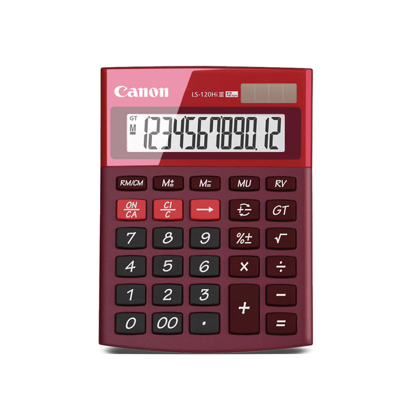Canon LS-120Hi III Desktop Calculator (Red)