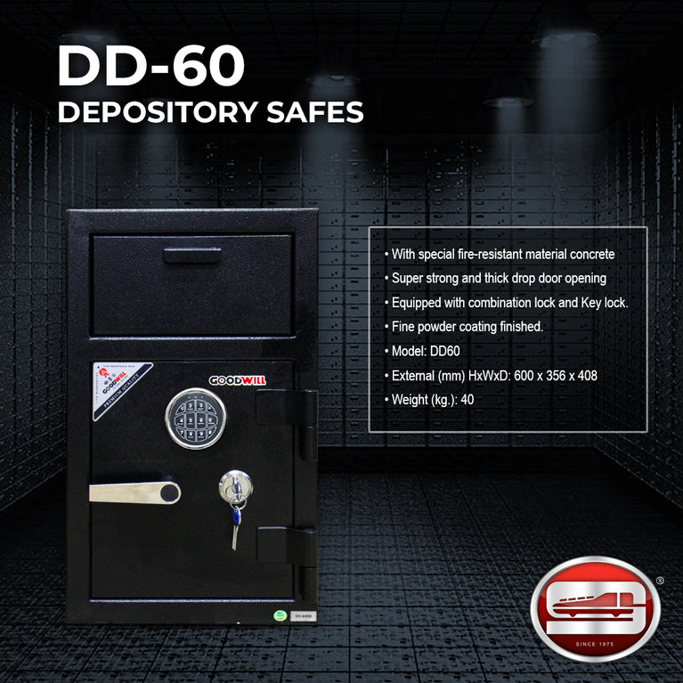 Goodwill DD-60 Electronic & Combination Depository Safes
