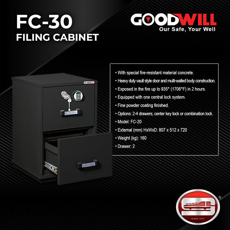 Goodwill FC-20 Electronic & Combination Filing Cabinet