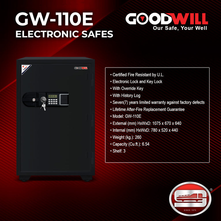 Goodwill GW-110E Electronic Lock Fire Resistance Safes