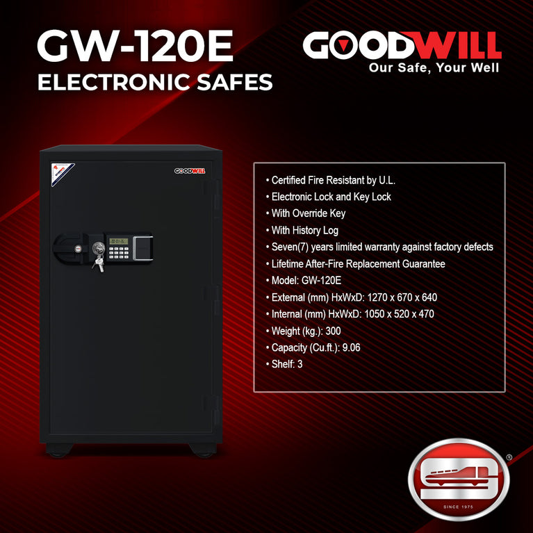 Goodwill GW-120E Electronic Lock Fire Resistance Safes