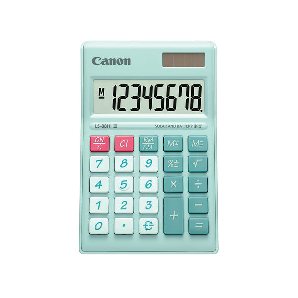 Canon LS-88Hi III Desktop Calculator (Pastel Green)