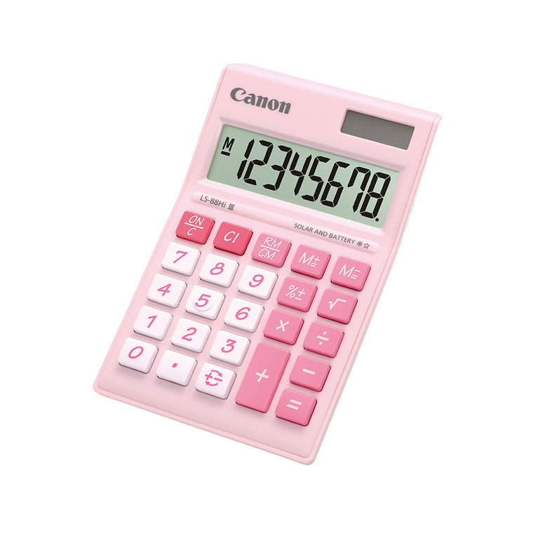 Canon LS-88Hi III Desktop Calculator 8 digits (Pastel Pink)