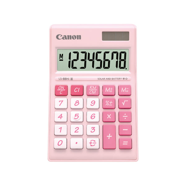 Canon LS-88Hi III Desktop Calculator 8 digits (Pastel Pink)