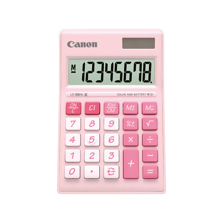 Canon LS-88Hi III Desktop Calculator 8 digits (Pastel Pink)