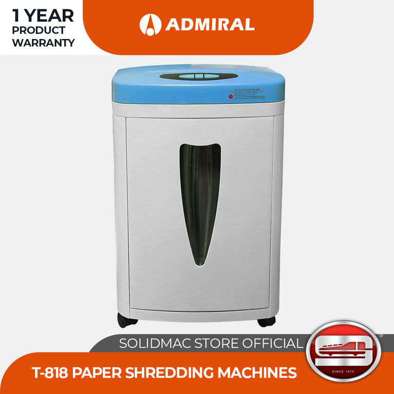 Admiral T-818 Straight Cut Paper Shredder (White)