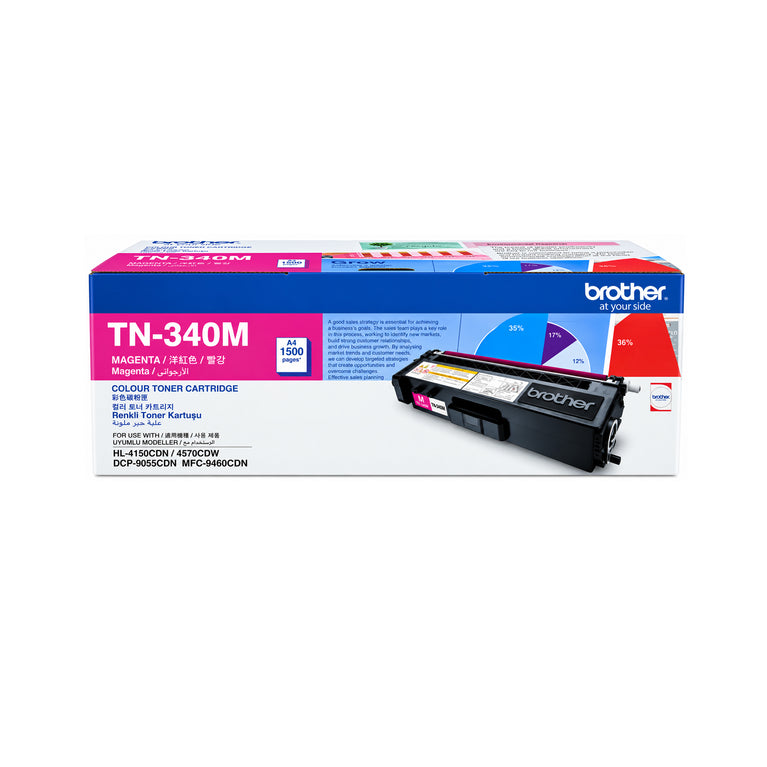 Brother TN-340M AP (Magenta) Printer Toner Cartridge ORIGINAL