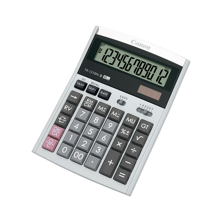 Canon TX-1210Hi III Desktop Calculator (White)