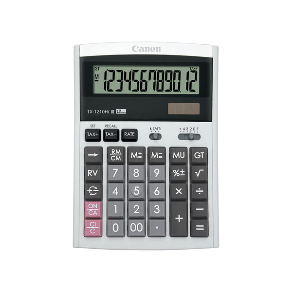 Canon TX-1210Hi III Desktop Calculator (White)