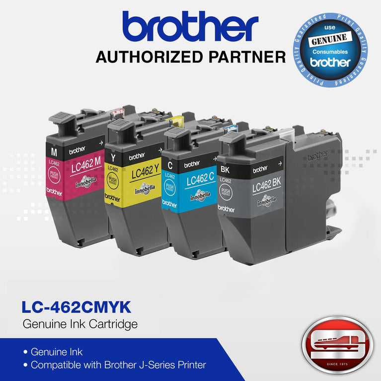 Brother LC-462 CMYK Genuine Ink Cartridge (550 pages yield)