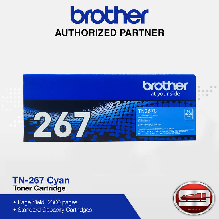 Brother TN-267 Cyan Magenta Yellow Black Original Colour Toner Cartridge