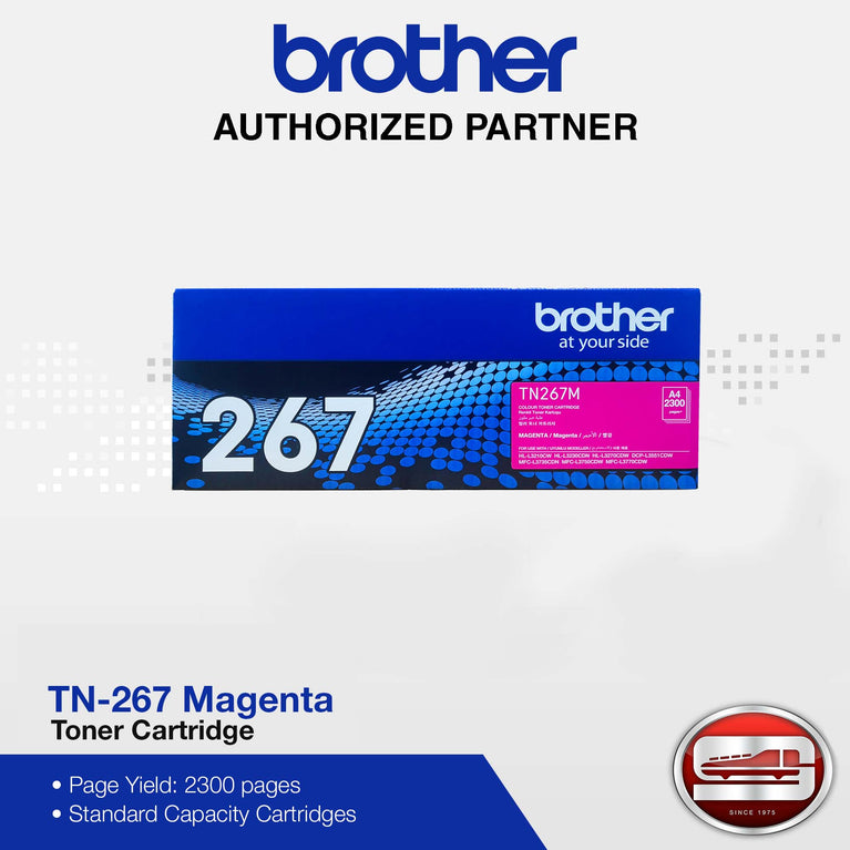 Brother TN-267 Cyan Magenta Yellow Black Original Colour Toner Cartridge