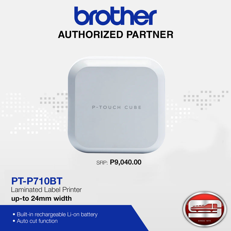 Brother P-Touch CUBE PT-P710BT Label Printer